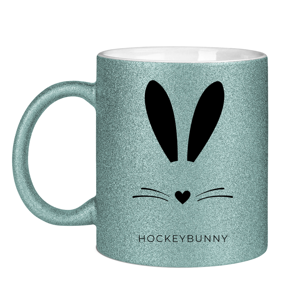Glitzertasse HOCKEYBUNNY