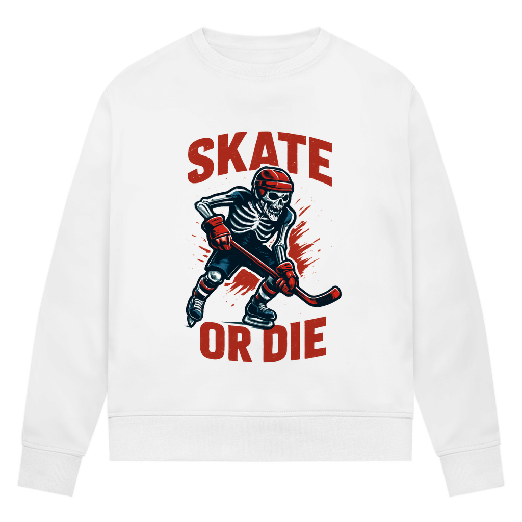 Ladies Sweatshirt HALLOWEEN SKATE OR DIE