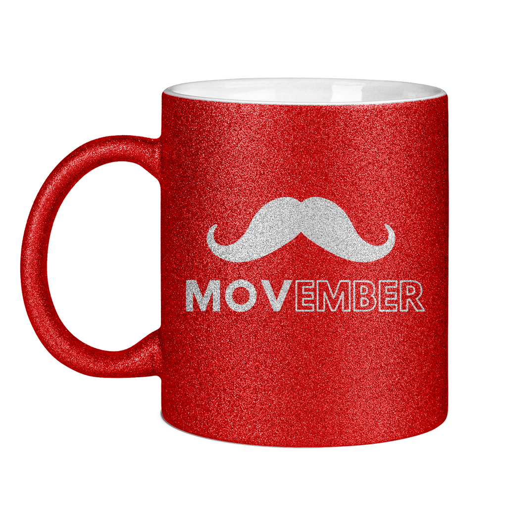 Glitzertasse MOVEMBER