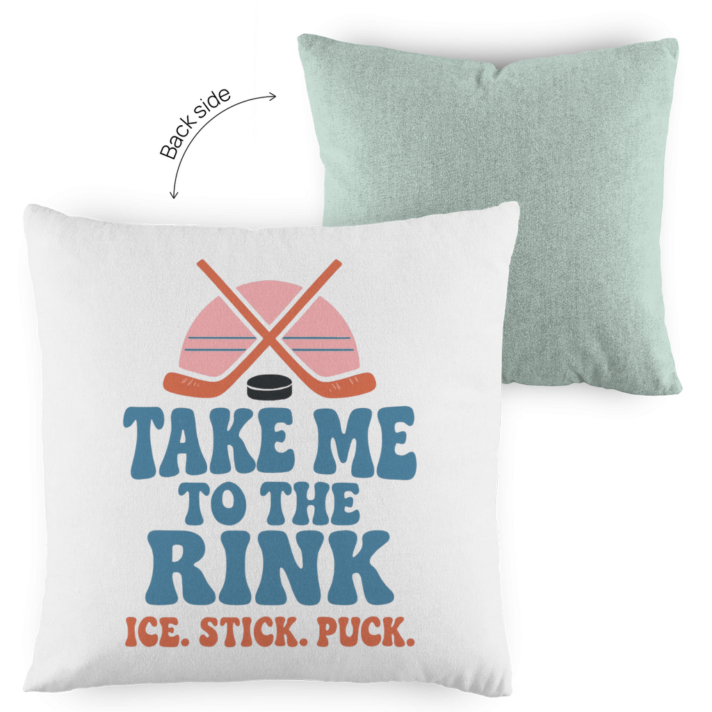 Kopfkissen zweifarbig TAKE ME TO THE RINK