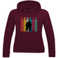Ladies Hoodie COLOURFUL HOCKEY GOALIE