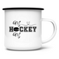 Emaille Tasse HOCKEY MOM HEART