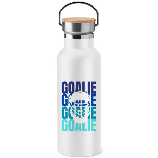 Edelstahl-Trinkflasche GOALIE MASKE