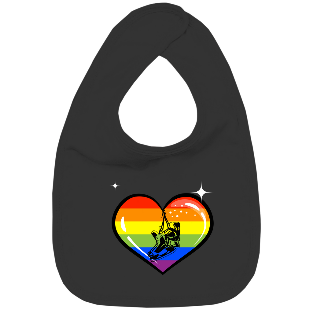 Lätzchen RAINBOW SKATE HEART