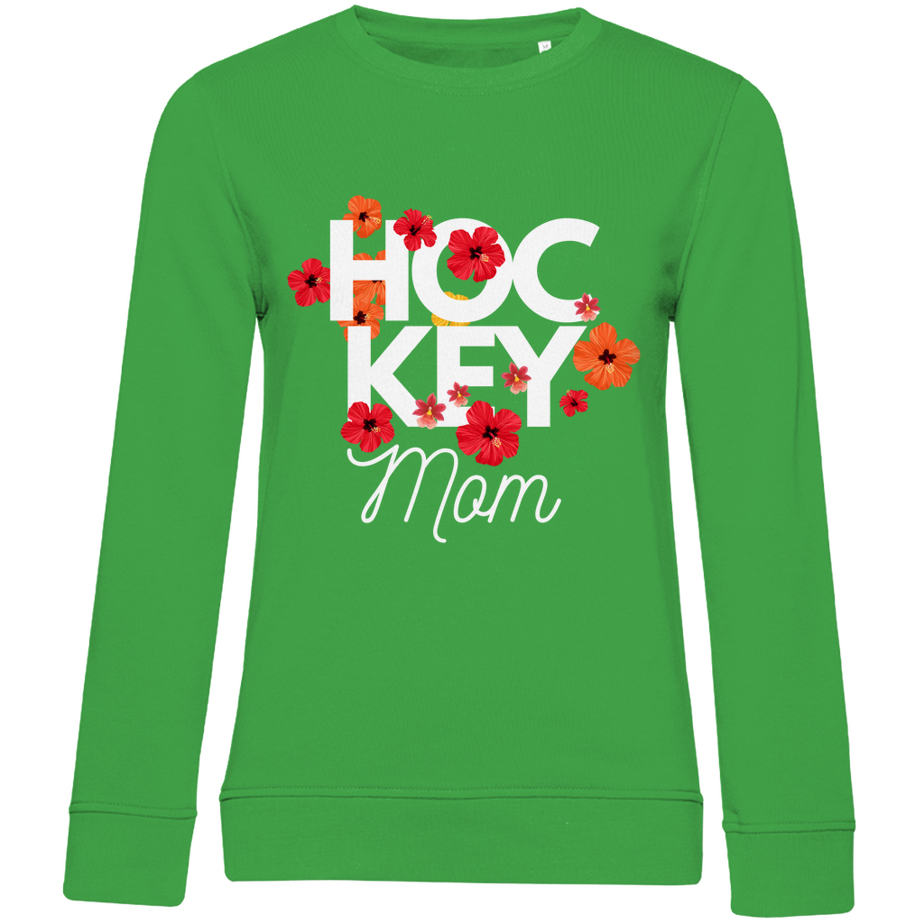 Ladies Sweatshirt HOCKYMOM FLOWERS