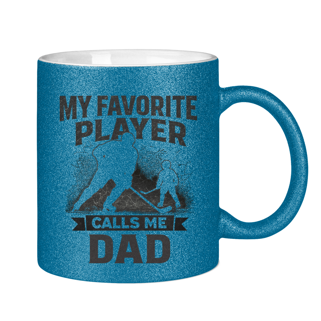 Glitzertasse HOCKEYDAD FAVORITE PLAYER
