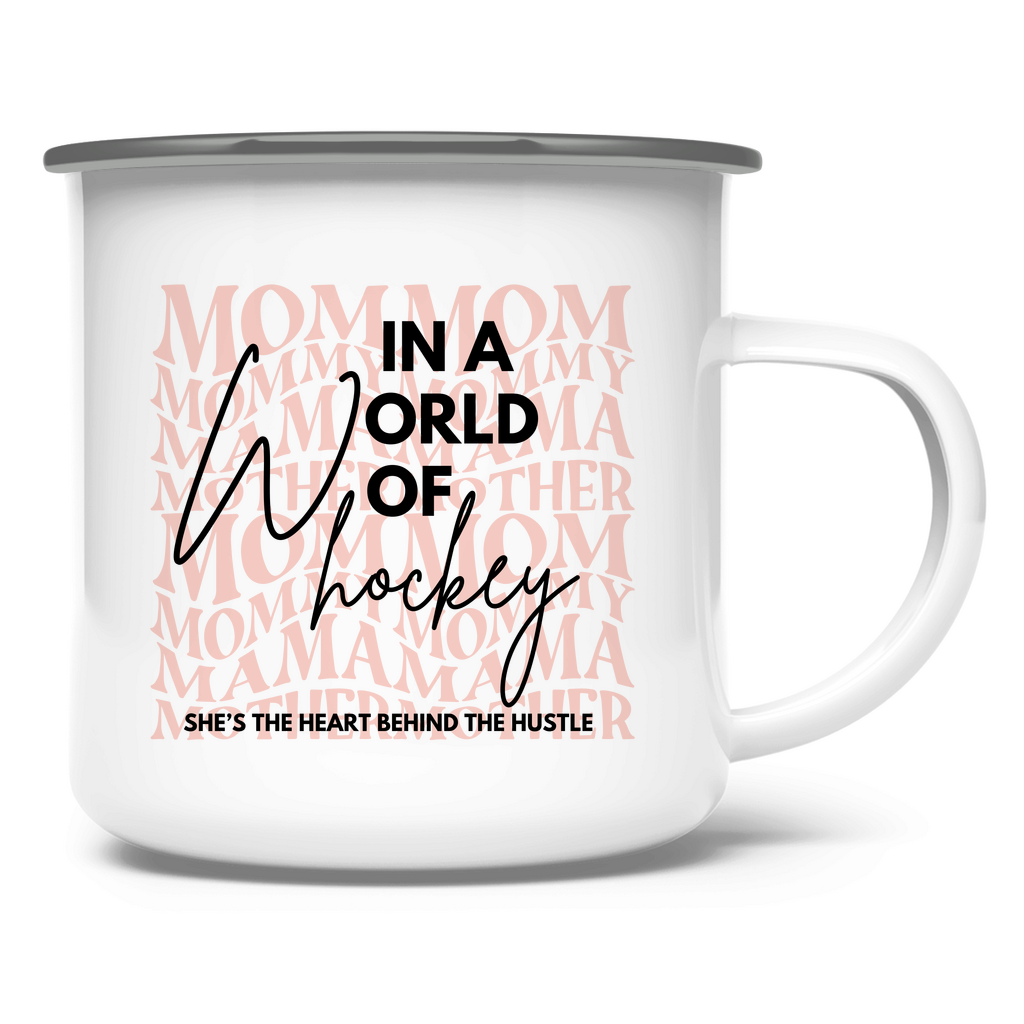 Emaille Tasse WORLD OF HOCKEY - MOM