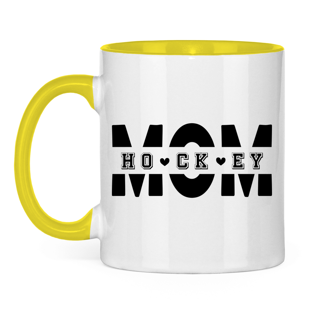 Tasse zweifarbig HOCKEYMOM