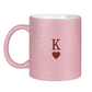 Glitzertasse HOCKEY HERZKÖNIG