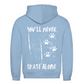 Unisex Hoodie NEVER SKATE ALONE (back)