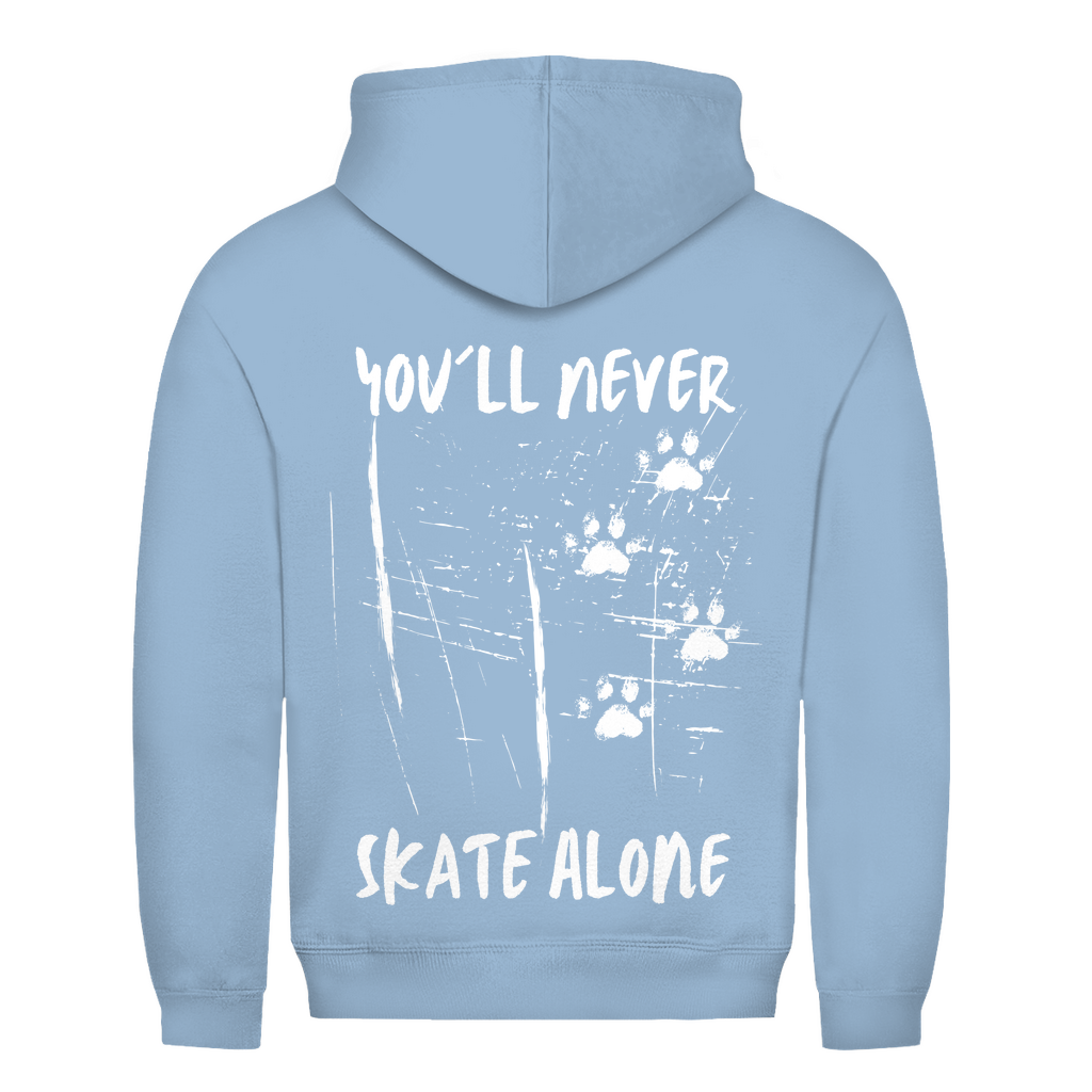 Unisex Hoodie NEVER SKATE ALONE (back)