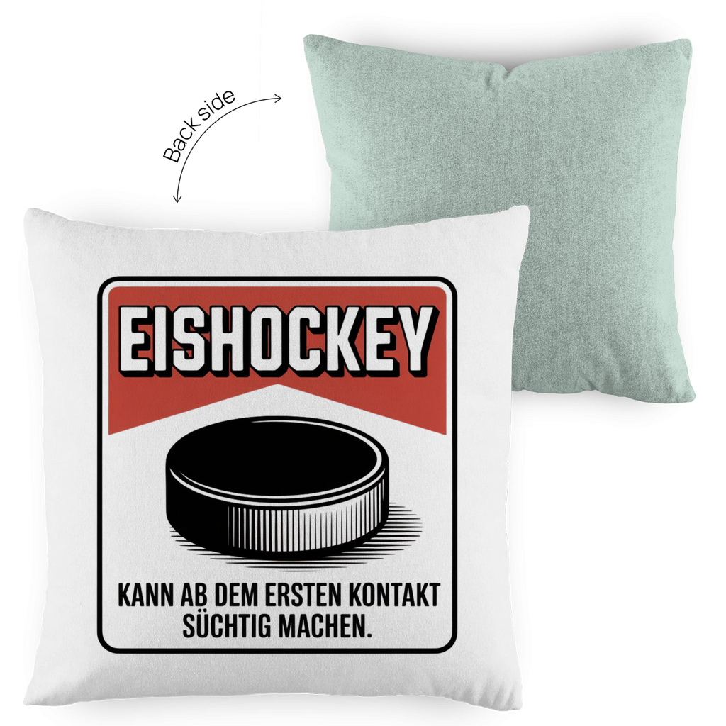 Kopfkissen zweifarbig  EISHOCKEY ZIGARETTENSCHACHTEL