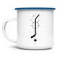 Emaille Tasse HOCKEYSTICK MODERN