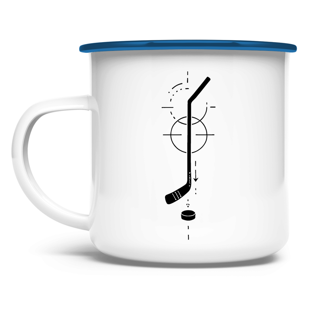 Emaille Tasse HOCKEYSTICK MODERN