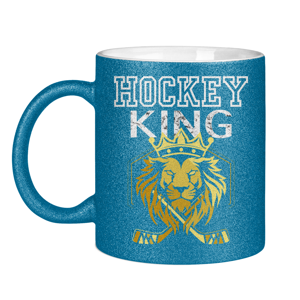 Glitzertasse HOCKEYKING LION