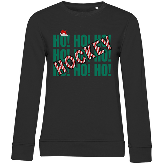 Ladies Sweatshirt HO HO HOCKEY