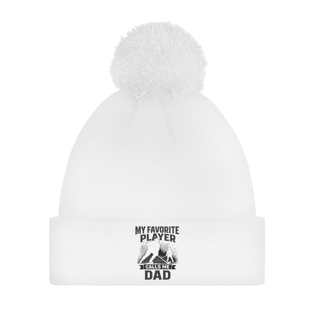 Bommelmütze HOCKEYDAD FAVORITE PLAYER