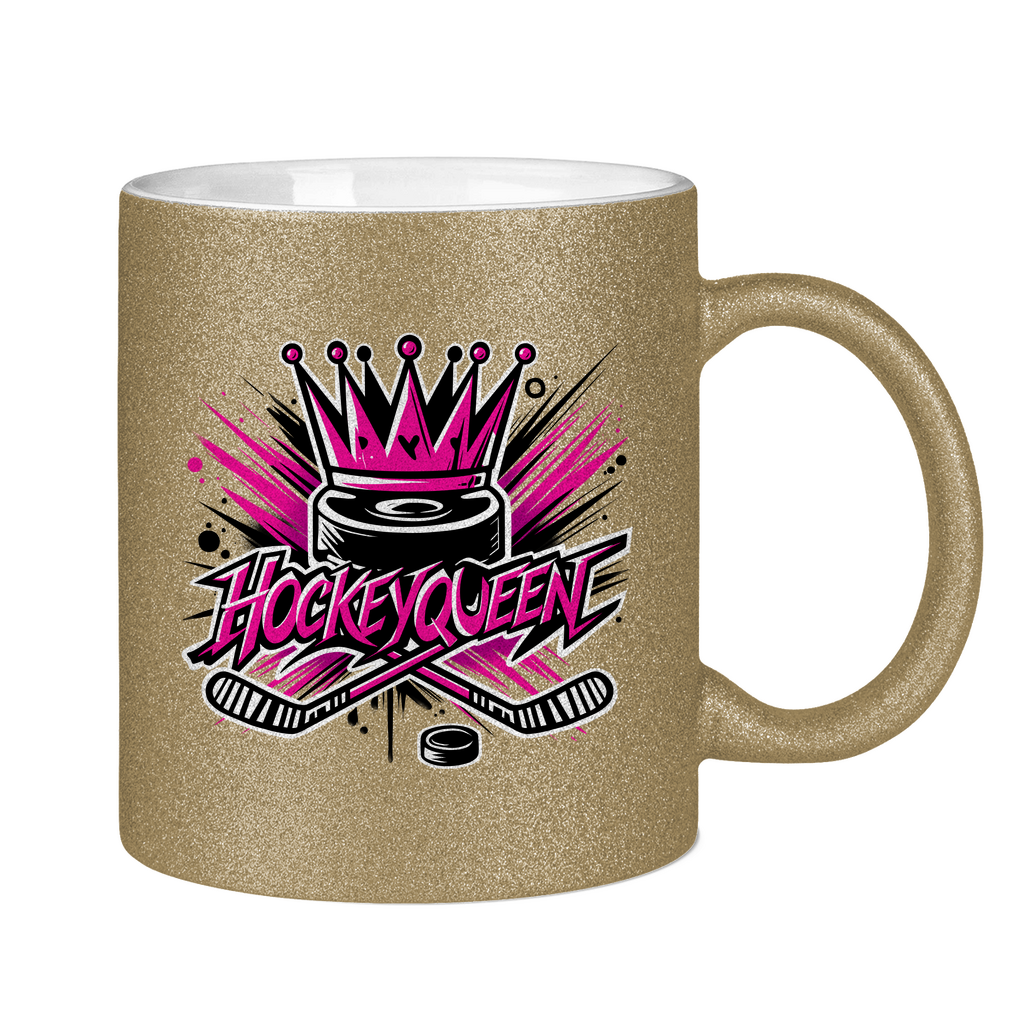 Glitzertasse HOCKEYQUEEN