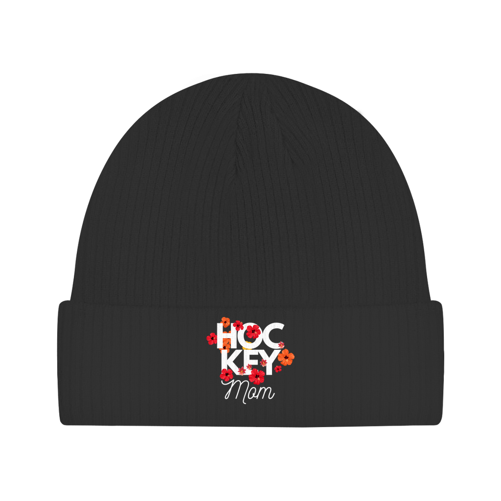 Beanie HOCKEY MOM FLOWERS