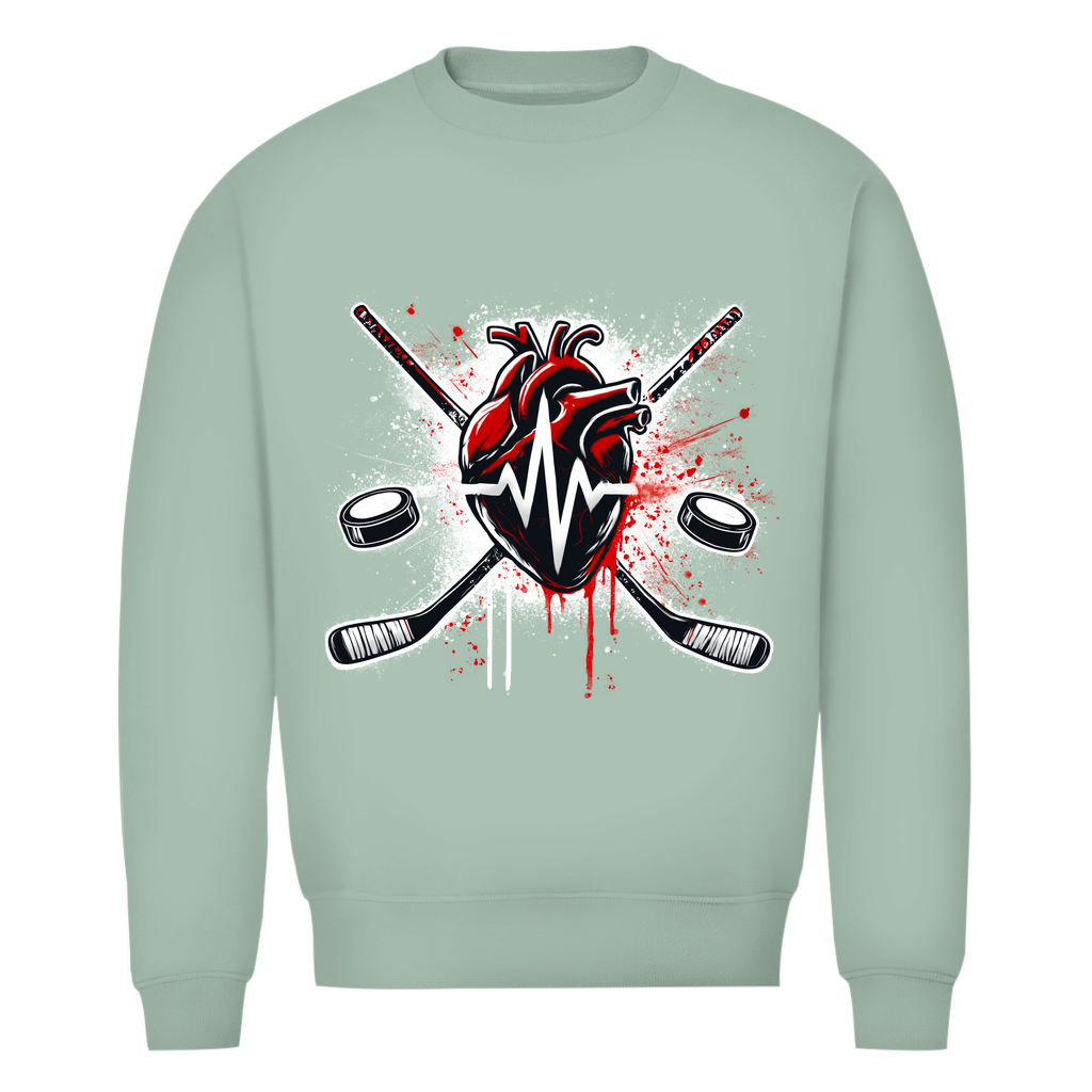 Unisex Sweatshirt HOCKEY HEARTBEAT