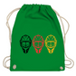 Turnbeutel GOALIE MASKE SCHWARZ-ROT-GOLD