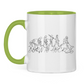Tasse zweifarbig BORN TO HOCKEY EVULUTION
