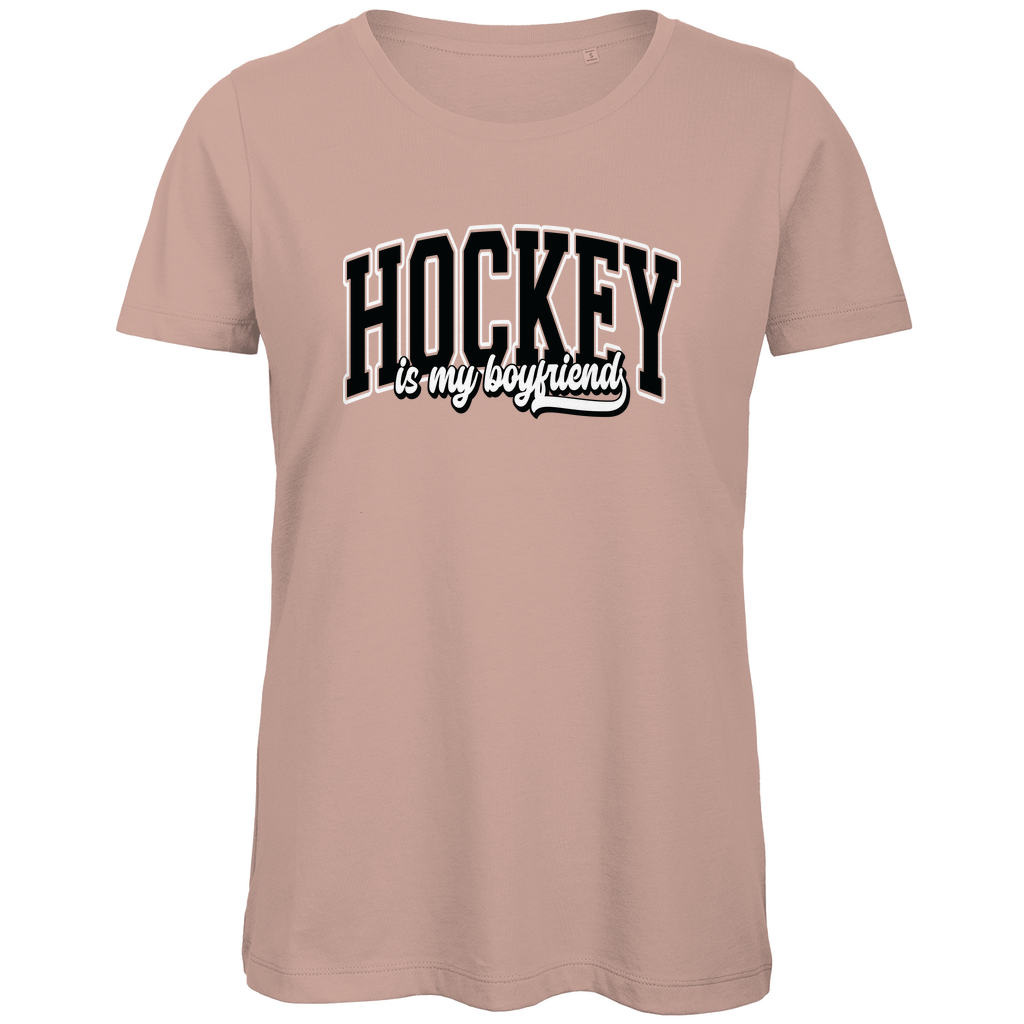 Ladies T-Shirt HOCKEY IS MY BOYFRIEND