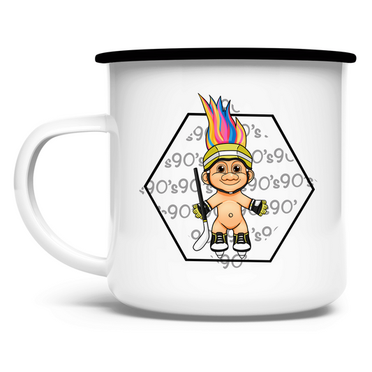 Emaille Tasse HOCKEYTROLL