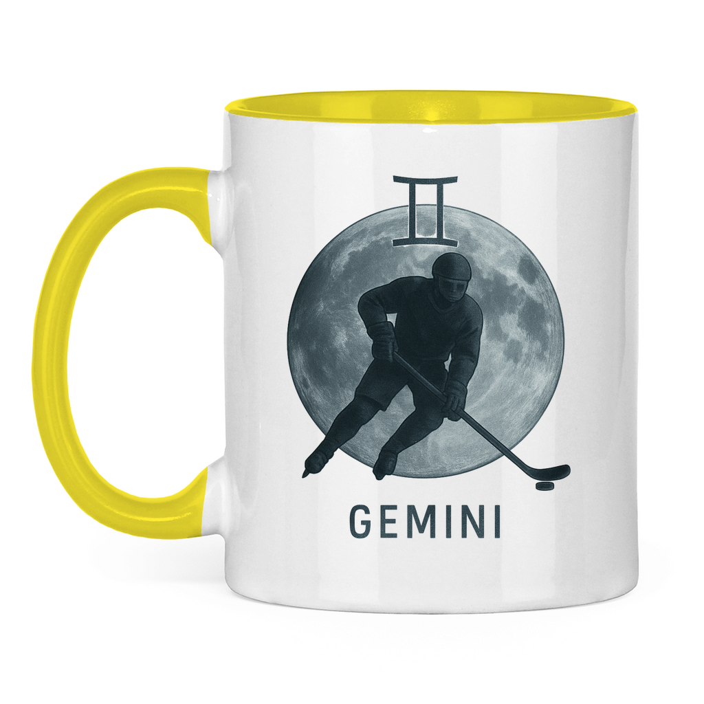Tasse zweifarbig STERNZEICHEN GEMINI / ZWILLING