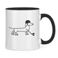 Tasse zweifarbig HOCKEY DACKEL