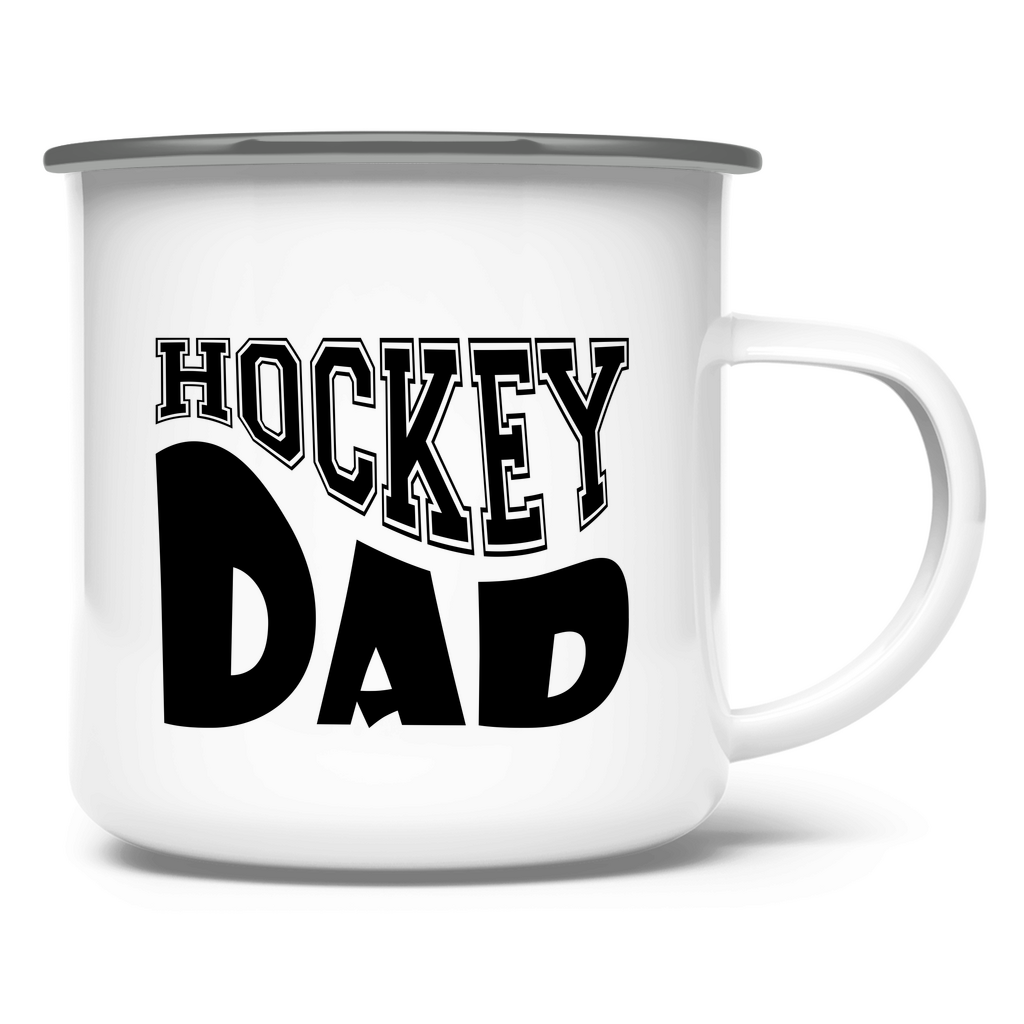 Emaille Tasse HOCKEYDAD WAVE