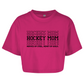 Ladies Crop Top HOCKEYMOM NERVES & HEART