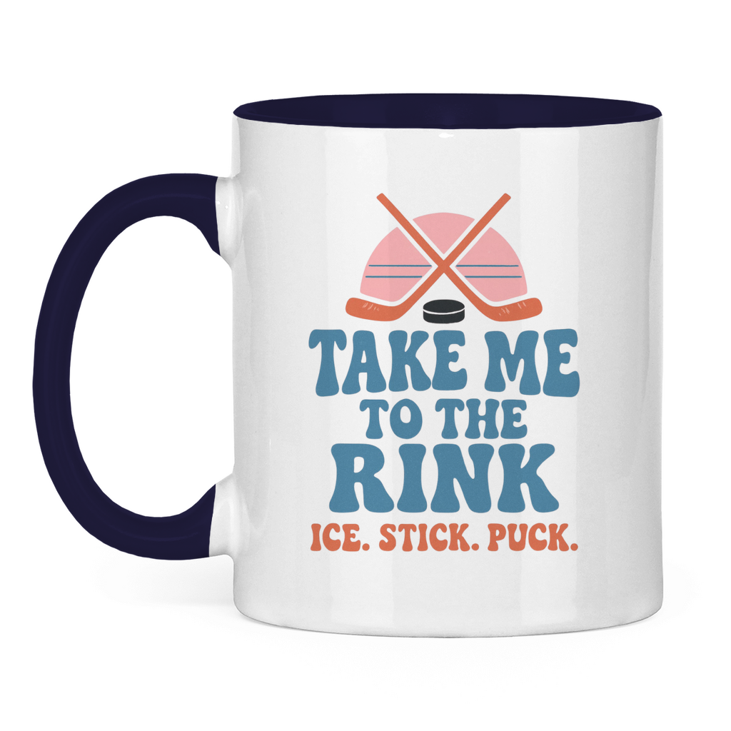 Tasse zweifarbig TAKE ME TO THE RINK