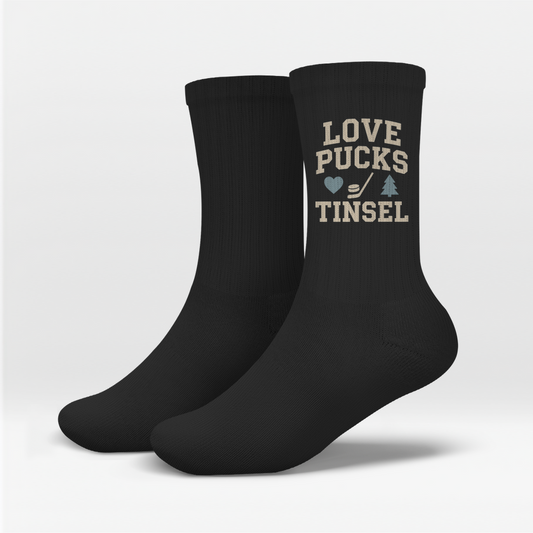 Socken LOVE, PUCKS & TINSEL