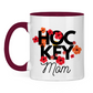 Tasse zweifarbig HOCKEY MOM FLOWERS