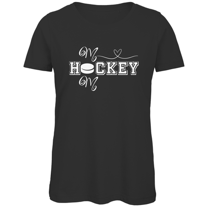 Ladies T-Shirt HOCKEY MOM HEART