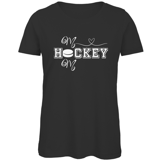 Ladies T-Shirt HOCKEY MOM HEART