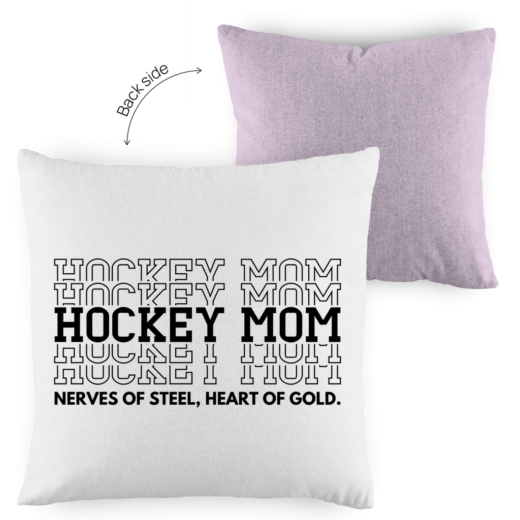 Kopfkissen zweifarbig HOCKEYMOM NERVES & HEART