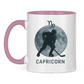 Tasse zweifarbig STERNZEICHEN CAPRICORN / STEINBOCK