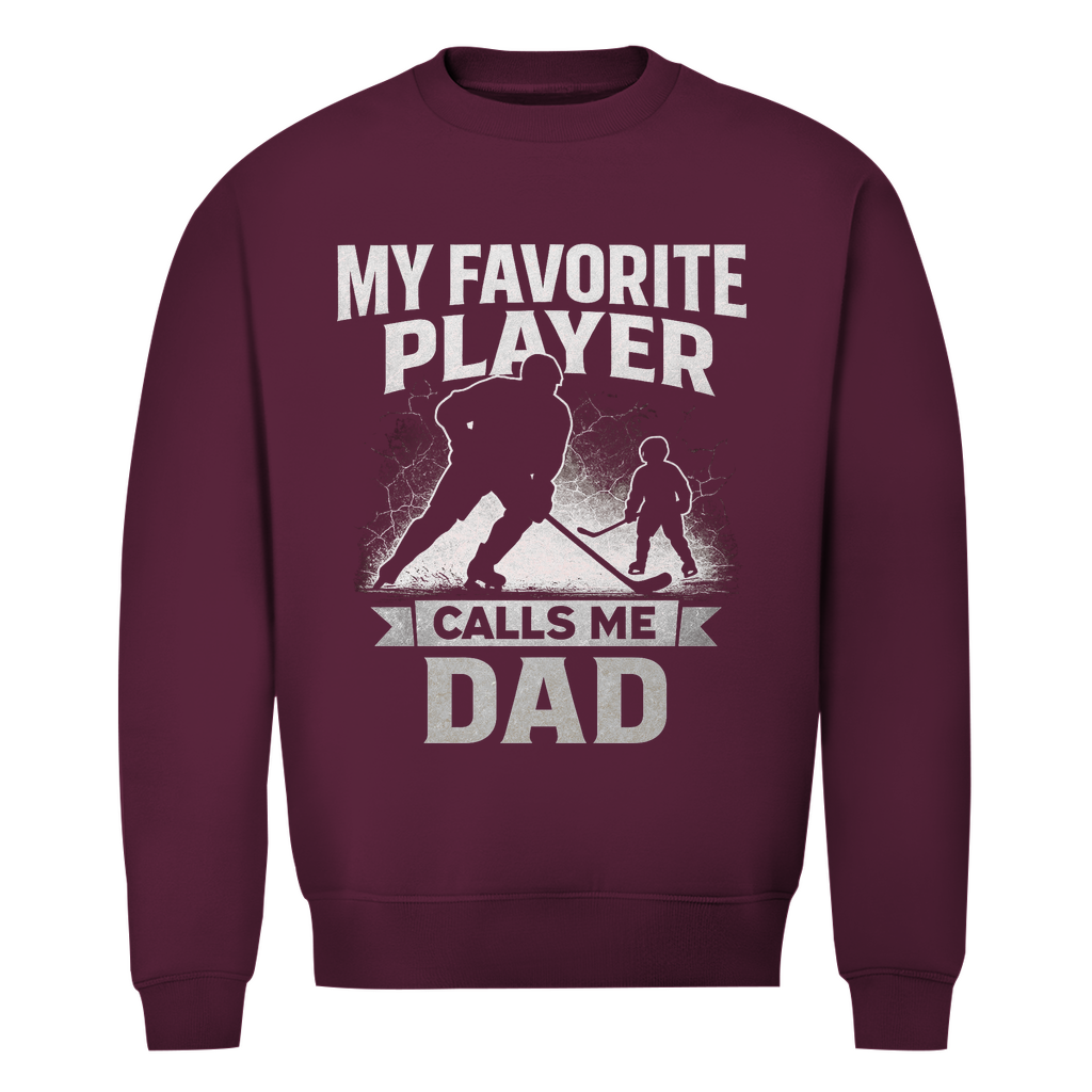 Unisex Sweatshirt HOCKEYDAD FAVORITE PLAYER