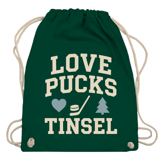 Turnbeutel LOVE, PUCKS & TINSEL