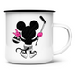 Emaille Tasse HOCKEYMOUSE PINK