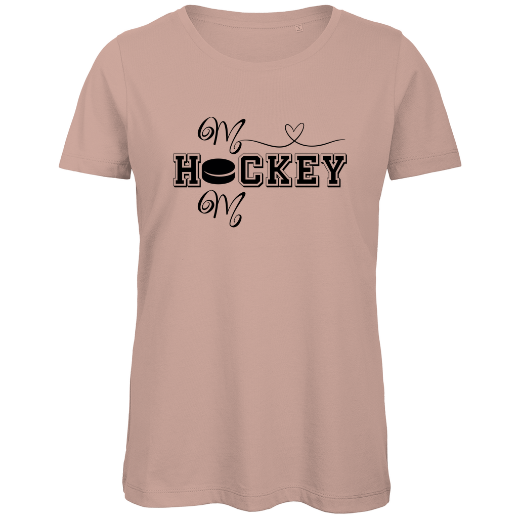 Ladies T-Shirt HOCKEY MOM HEART