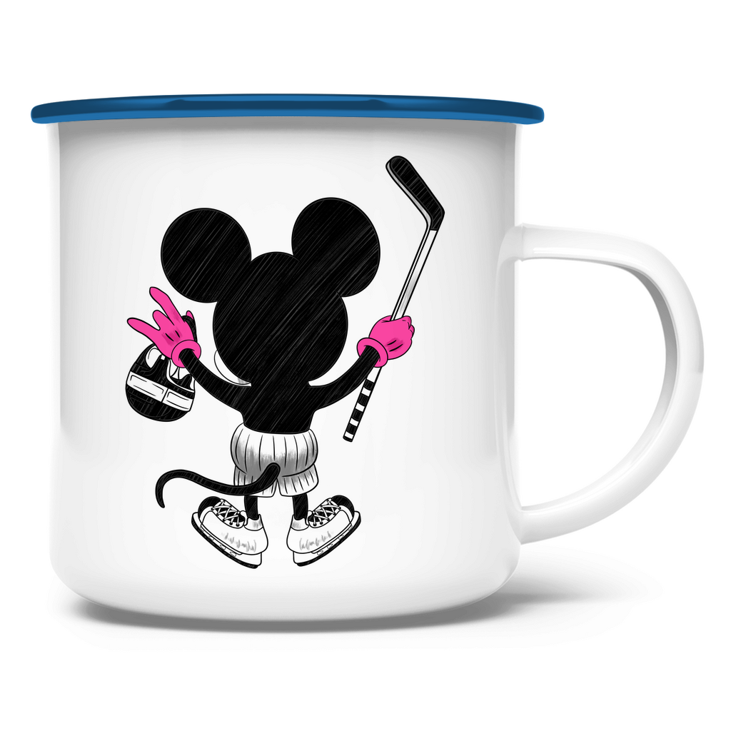 Emaille Tasse HOCKEYMOUSE PINK