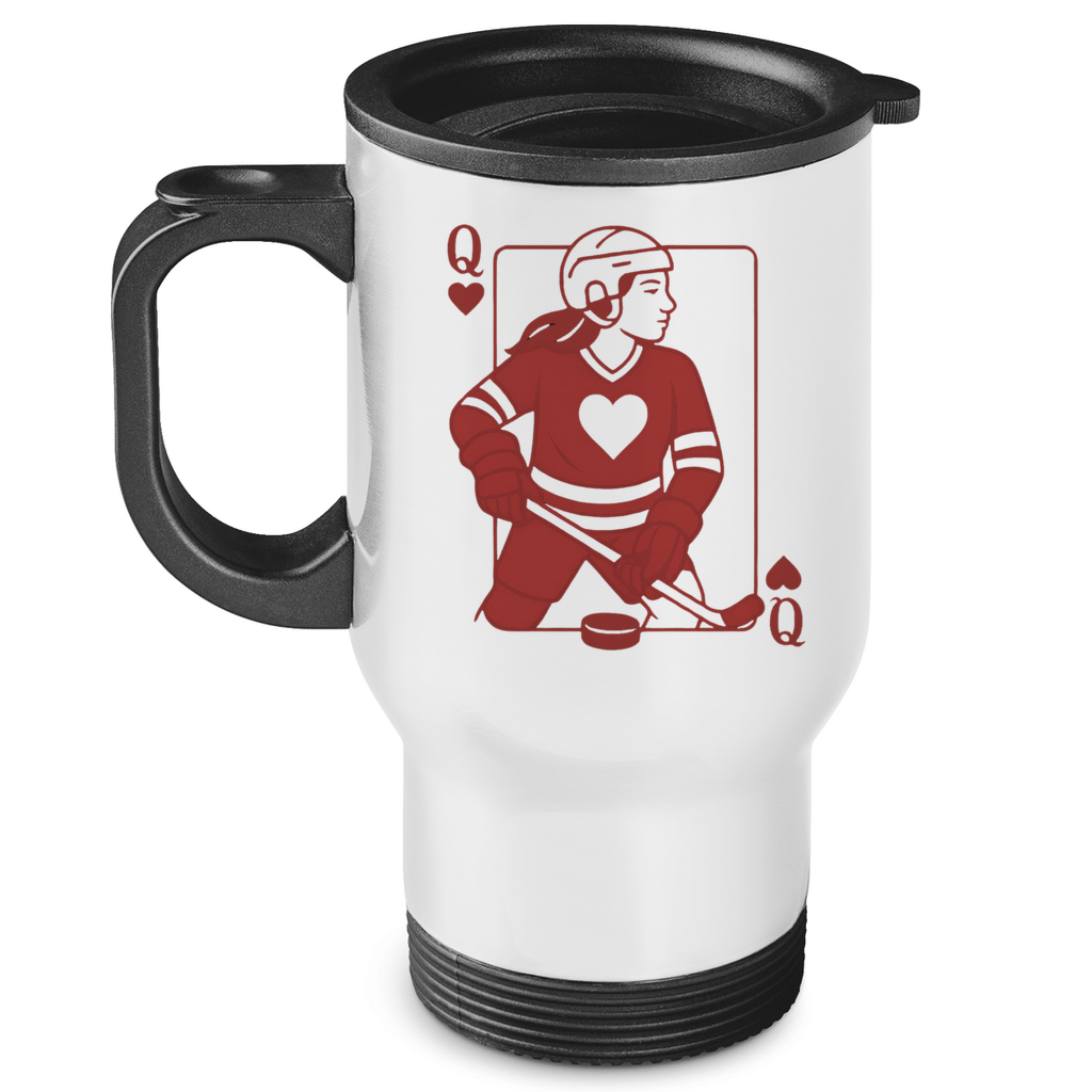 Edelstahl-Thermobecher HOCKEY HERZKÖNIGIN