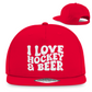 Snapback I LOVE HOCKEY & BEER
