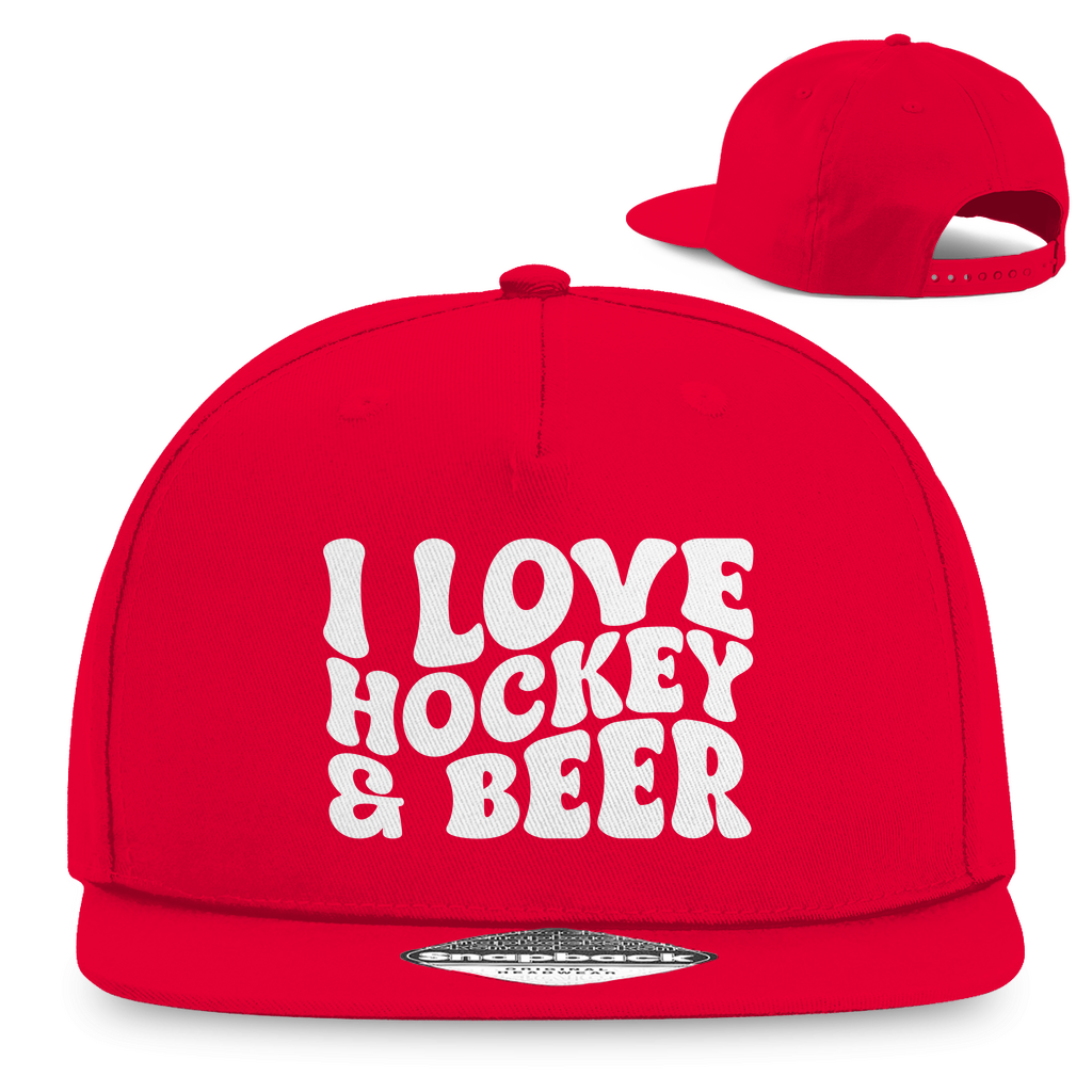 Snapback I LOVE HOCKEY & BEER