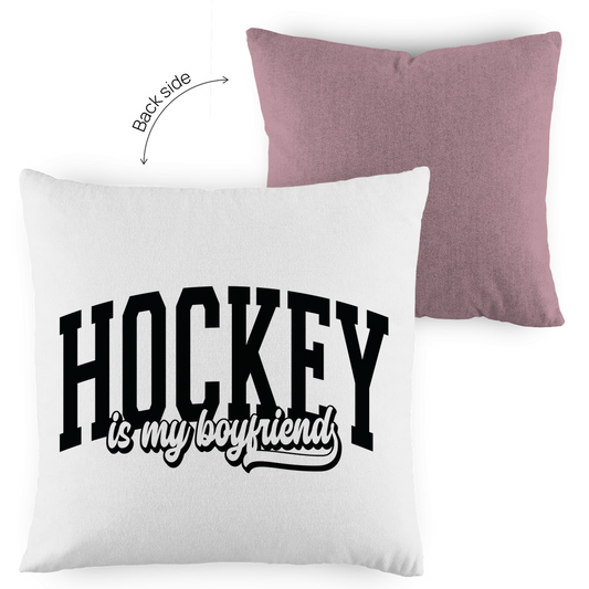 Kopfkissen zweifarbig HOCKEY IS MY BOYFRIEND