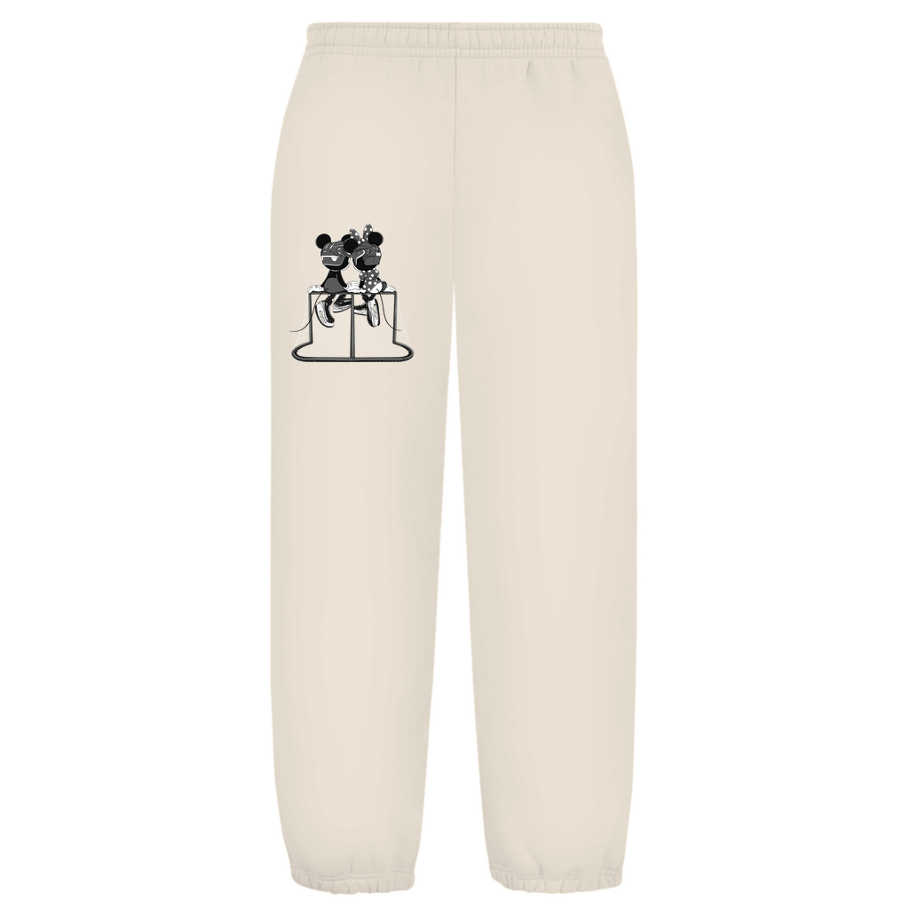 Oversize Sweatpants MOUSE COUPLE BW