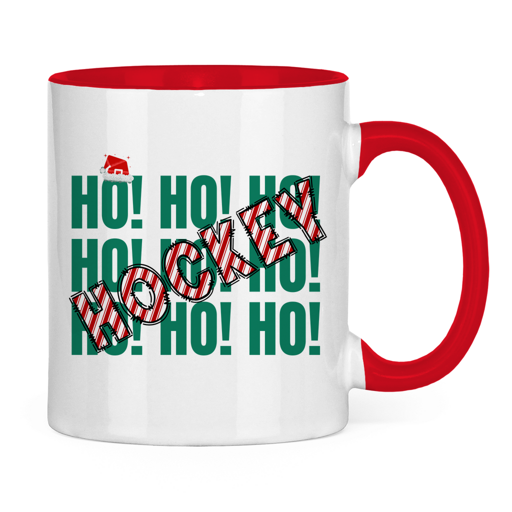 Tasse zweifarbig HO HO HOCKEY